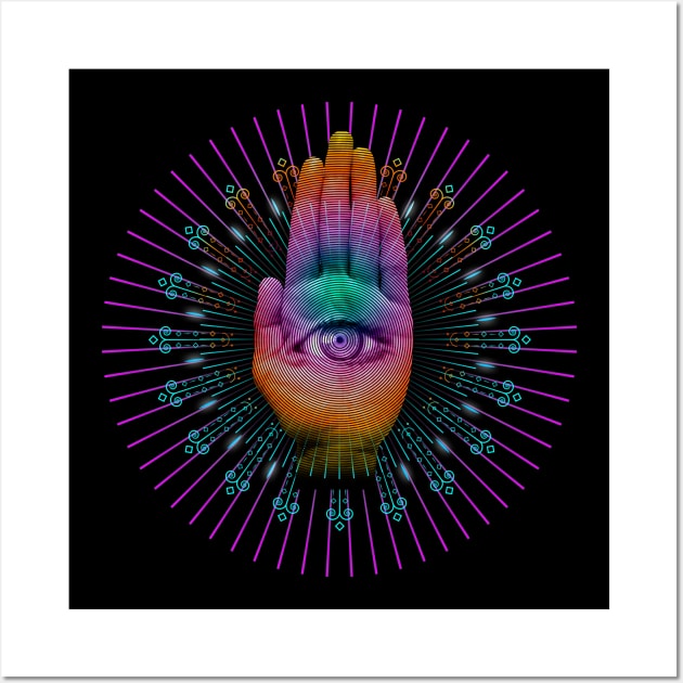 Spiritual Third Eye Hamsa Design Wall Art by Vector Deluxe